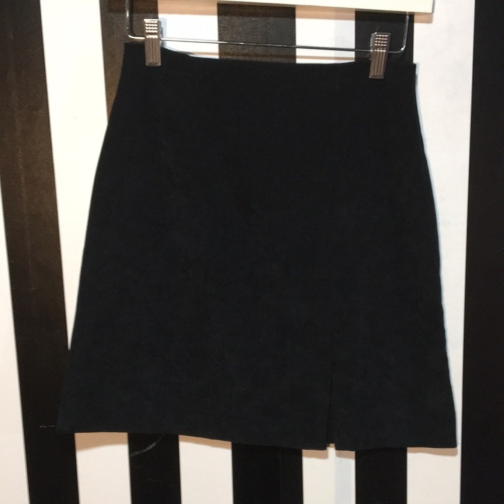 Retro Vintage 1980s Short Black Above Knee A-Line Skirt Size 4 Woman’s XS/Small
